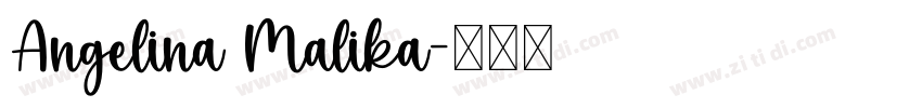 Angelina Malika字体转换